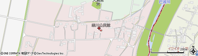 栃木県栃木市藤岡町緑川周辺の地図