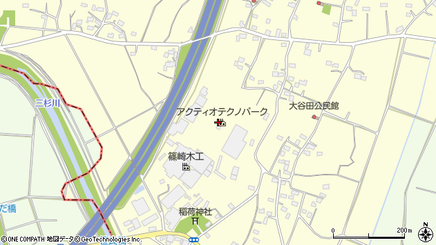 〒323-1106 栃木県栃木市藤岡町都賀の地図
