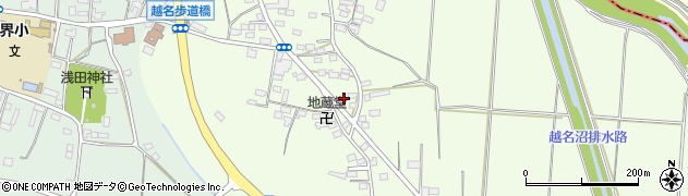 栃木県佐野市越名町340周辺の地図