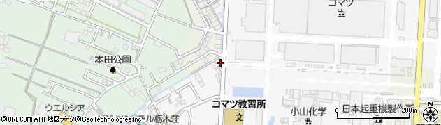 栃木県小山市横倉新田184-3周辺の地図