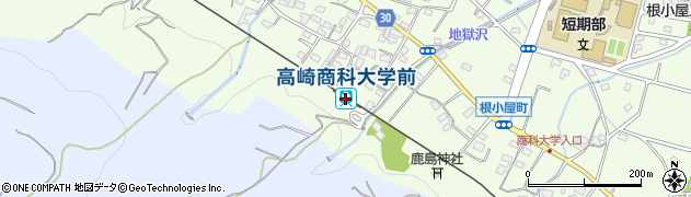 高崎商科大学前駅周辺の地図