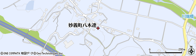 群馬県富岡市妙義町八木連周辺の地図