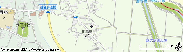 栃木県佐野市越名町339周辺の地図