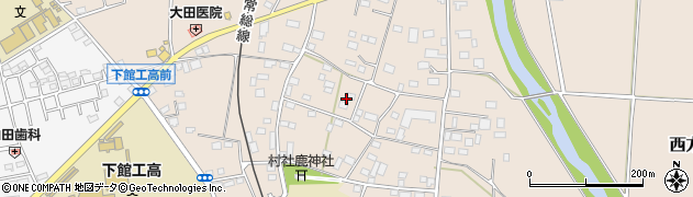 茨城県筑西市西方周辺の地図