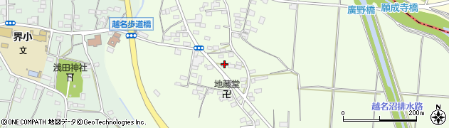 栃木県佐野市越名町334周辺の地図