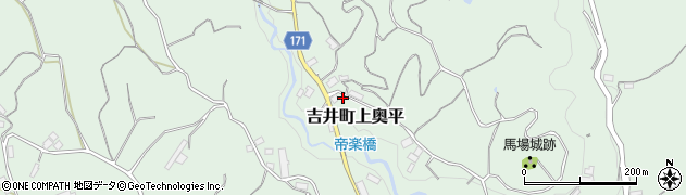 群馬県高崎市吉井町上奥平1229周辺の地図