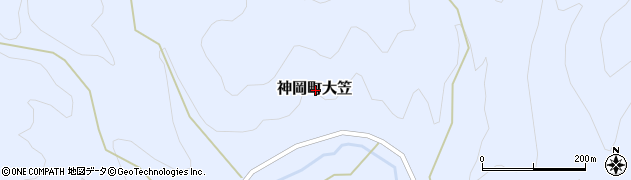 岐阜県飛騨市神岡町大笠周辺の地図
