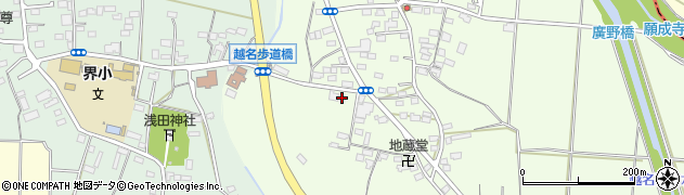 栃木県佐野市越名町291周辺の地図