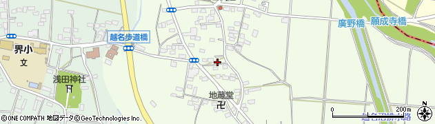 栃木県佐野市越名町358周辺の地図