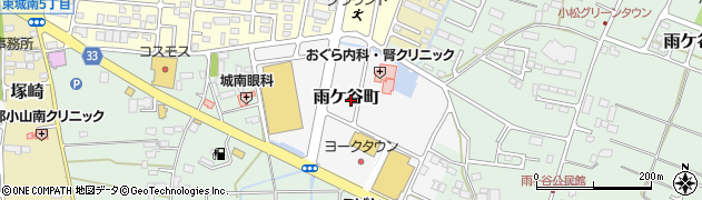 栃木県小山市雨ケ谷町周辺の地図