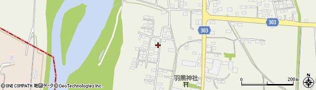 茨城県筑西市女方周辺の地図
