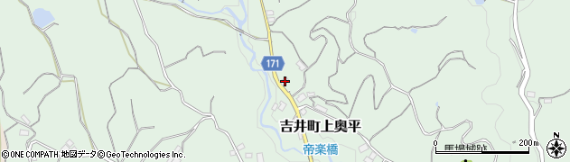 群馬県高崎市吉井町上奥平1218周辺の地図