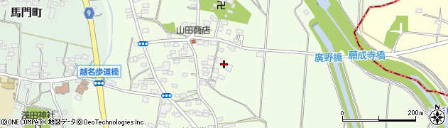 栃木県佐野市越名町408周辺の地図