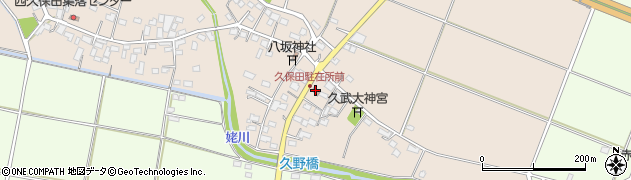 栃木県　警察本部足利警察署久保田町駐在所周辺の地図