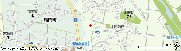 栃木県佐野市越名町273周辺の地図