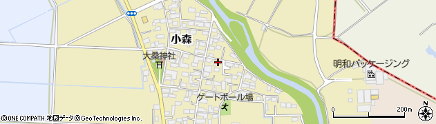 茨城県結城市小森61周辺の地図