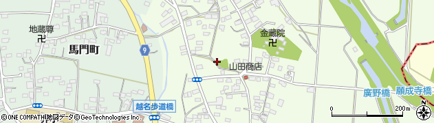 栃木県佐野市越名町802周辺の地図