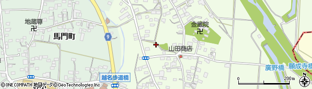 栃木県佐野市越名町382周辺の地図