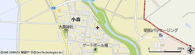 茨城県結城市小森46周辺の地図