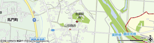 栃木県佐野市越名町422周辺の地図