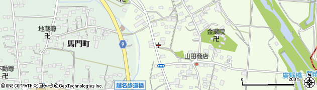 栃木県佐野市越名町808周辺の地図