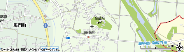 栃木県佐野市越名町424周辺の地図