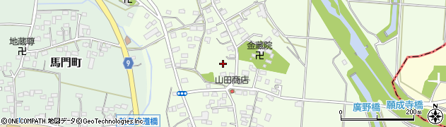 栃木県佐野市越名町797周辺の地図