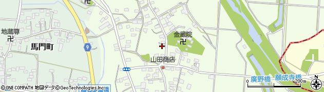 栃木県佐野市越名町799周辺の地図