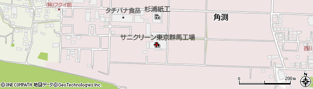 株式会社サニクリーン東京　群馬工場周辺の地図