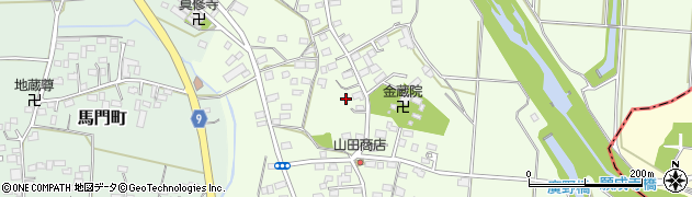 栃木県佐野市越名町795周辺の地図