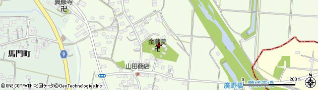 栃木県佐野市越名町427周辺の地図