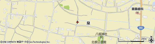 茨城県笠間市泉周辺の地図