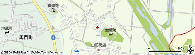 栃木県佐野市越名町793周辺の地図