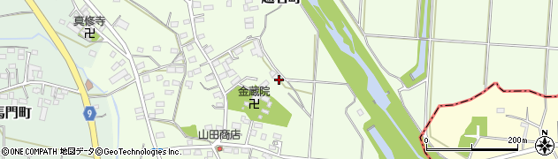 栃木県佐野市越名町779周辺の地図