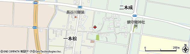 茨城県筑西市二木成569周辺の地図