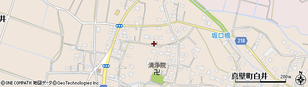 茨城県桜川市真壁町白井周辺の地図