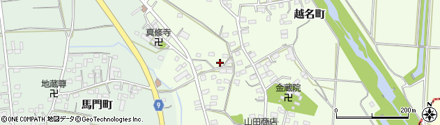 栃木県佐野市越名町1151周辺の地図