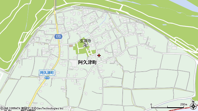 〒370-1211 群馬県高崎市阿久津町の地図