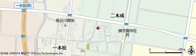 茨城県筑西市二木成468周辺の地図