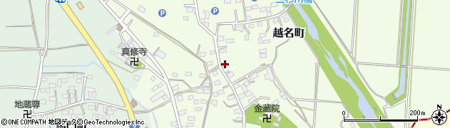 栃木県佐野市越名町824周辺の地図