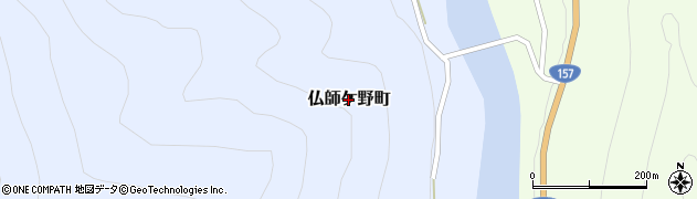 石川県白山市仏師ケ野町周辺の地図