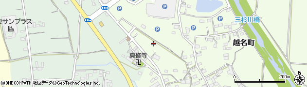 栃木県佐野市越名町1168周辺の地図