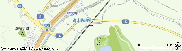 石川県加賀市熊坂町ラ周辺の地図