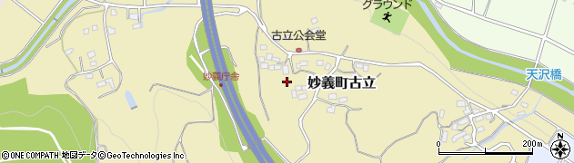 群馬県富岡市妙義町古立周辺の地図
