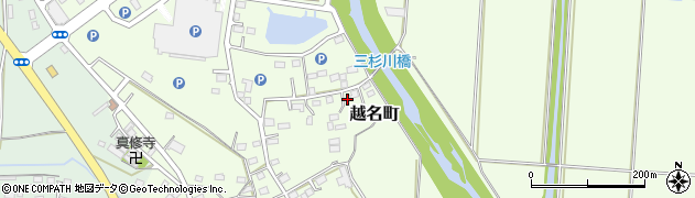 栃木県佐野市越名町844周辺の地図