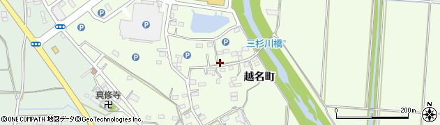 栃木県佐野市越名町851周辺の地図