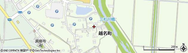 栃木県佐野市越名町848周辺の地図