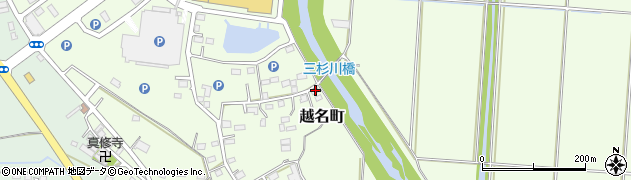 栃木県佐野市越名町846周辺の地図