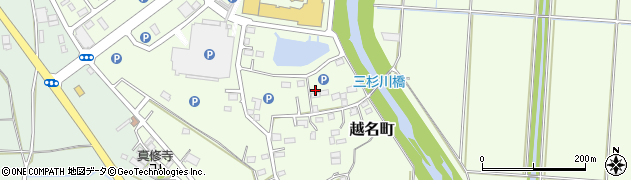 栃木県佐野市越名町852周辺の地図
