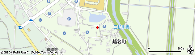 栃木県佐野市越名町1087周辺の地図